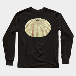 Pastel Watercolor Sea Urchin Shell Long Sleeve T-Shirt